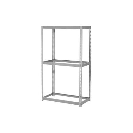 Expandable Starter Rack 36Wx12Dx84H, 3 Levels No Deck 1500lb Per Level, Gray